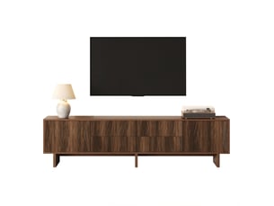 Meuble tv coloris bois foncé 180 cm   