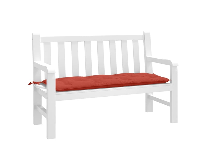  Coussin de banc de jardin, coussin d'assise rouge mélangé 120x50x7 cm tissu cf52824  - Conforama B