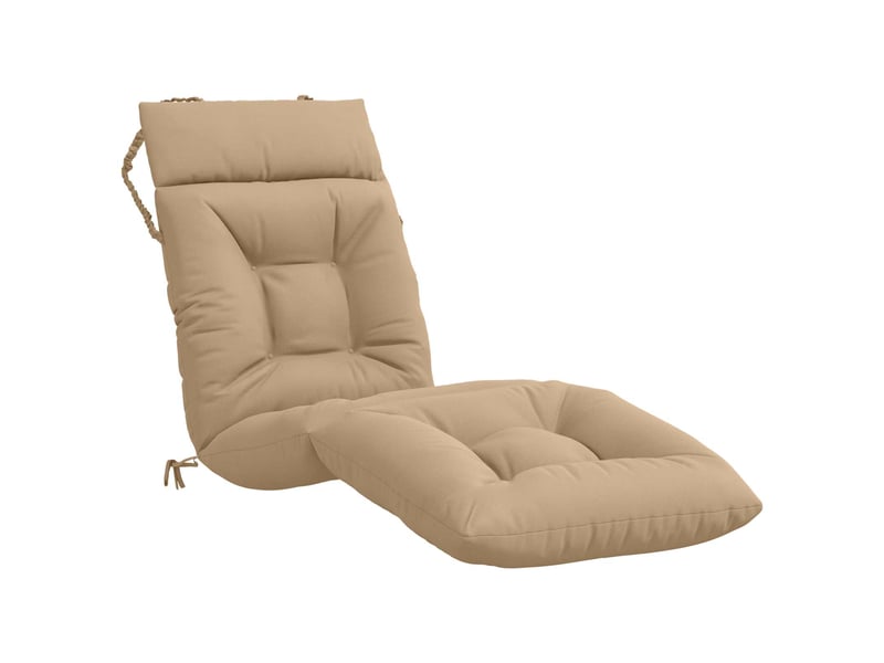  Coussin de transat, coussin pour bain de soleil vianen 100 % polyester sable 200 x 50 x 8 cm cf56338  - Conforama A