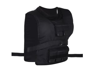 Veste lesté 30 kg 36x52 cm réglable métal noir