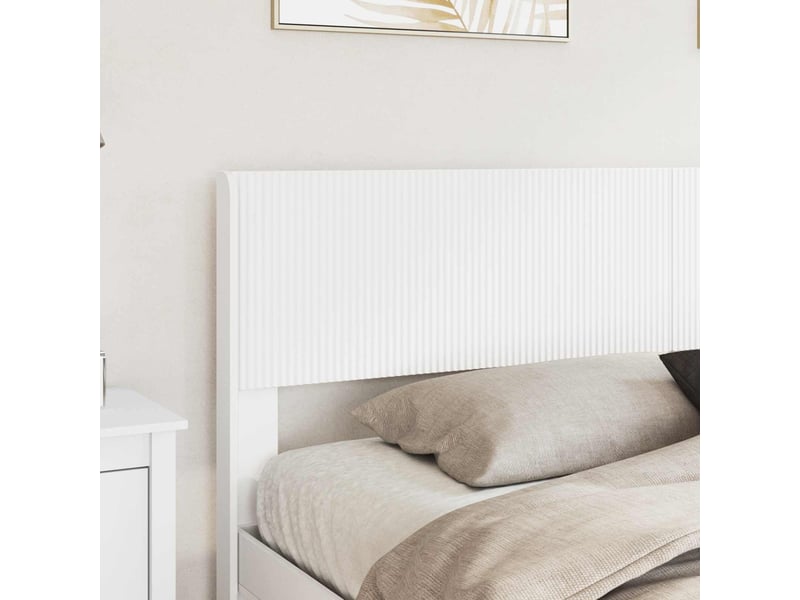  Lit double- lit adulte -  cadre de lit avec rangement et tête de lit blanc 180 x 200 cm  - Conforama B