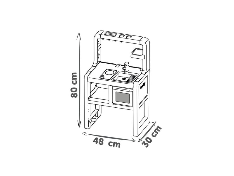  Cuisine de jeu romarin avec 19 accessoires et plaques electroniques SMO3032163118015 - Conforama E