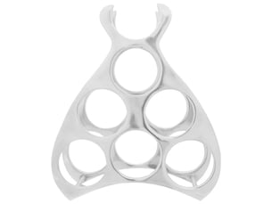 Etagère 32 cm coloris argenté  