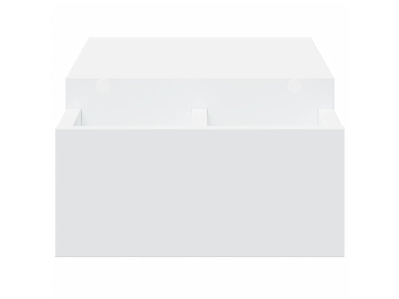  Support de moniteur table meuble bureau avec rangement bois d'ingénierie blanc 02_0044921  - Conforama C
