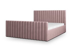 Lit coffre 180x200 cm <strong>MASSENO</strong>  <strong></strong> coloris rose