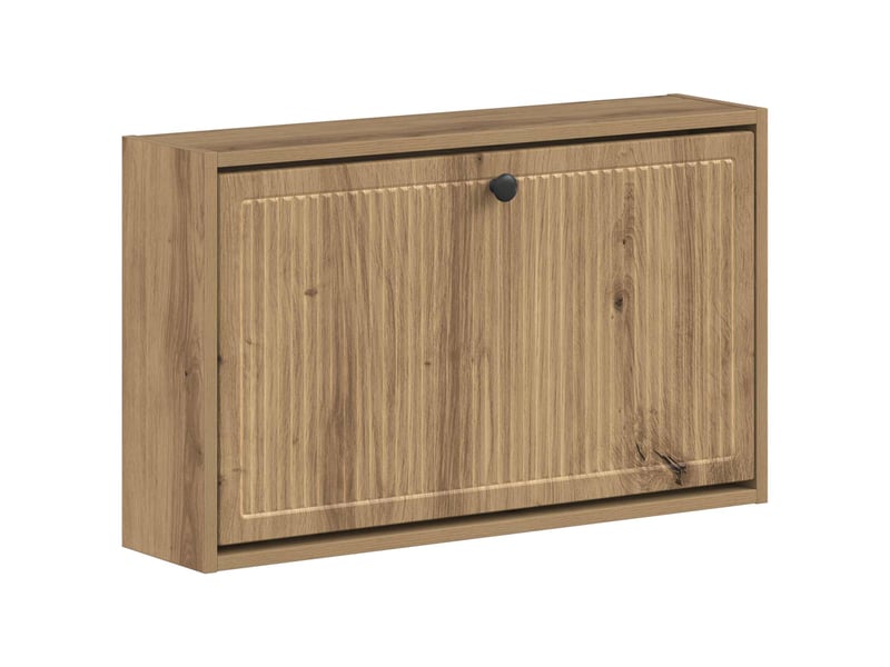  Meuble à chaussures mural, armoire à chaussures ede 71x17x43 cm chêne artisanal  - Conforama A