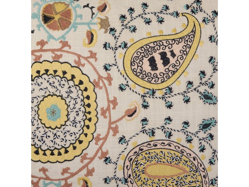  Housse de coussin en broderie paisley  mandana 26420 - Conforama D