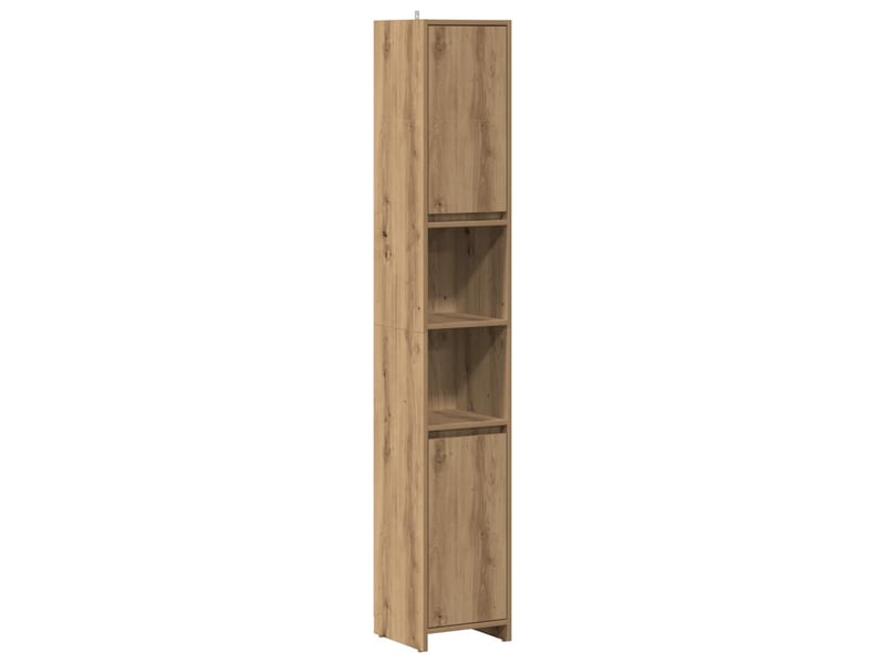  Armoire de salle de bain, cabinet de salle de bain chêne artisanal 30x30x183,5 cm cf65060  - Conforama A