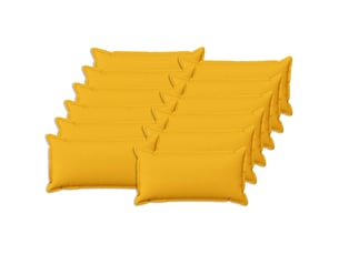 Lot de 12 coussins, coussins décoratifs houten jaune clair lin synthétique cf56464