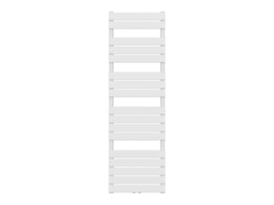 Radiateur sèche-serviettes chauffage salle de bain à lames plates acier 160 x 50 cm blanc 03_0010439