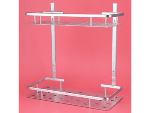 Étagère de salle de bain en aluminium résistant à l'usure, panier de rangement de cuisine pour la maison