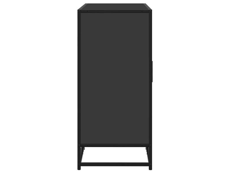  Buffet - bahut - meuble de rangement noir 92x35x76 cm bois d’ingénierie  - Conforama E