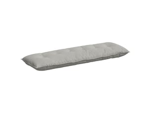 Coussin de dos, coussin de dossier gris clair 160 x 50 cm tissu en microfibre cf54657