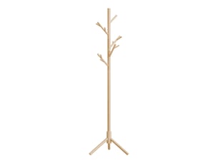 Porte-manteau autoportant, support à vêtements avec design en branches et base stable, porte-manteau, bois naturel