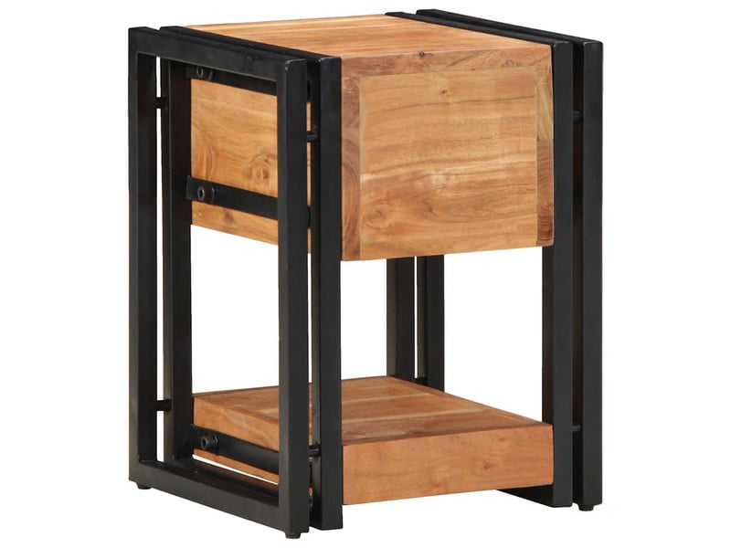  Table de chevet - cabinet de chevet - table de nuit 2 pc marron 30 x 30 x 40 cm  - Conforama E