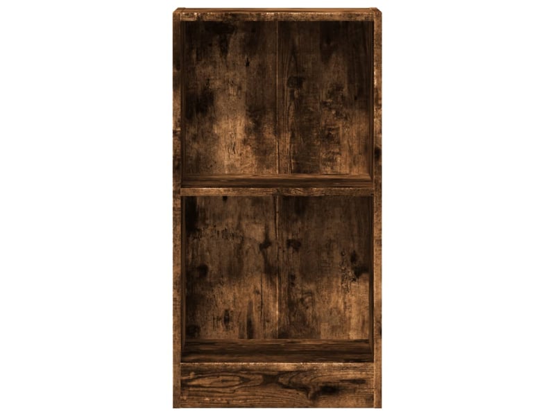  Bibliothèque, étagère de rangement chêne fumé 40x24x76 cm bois d'ingénierie  - Conforama D