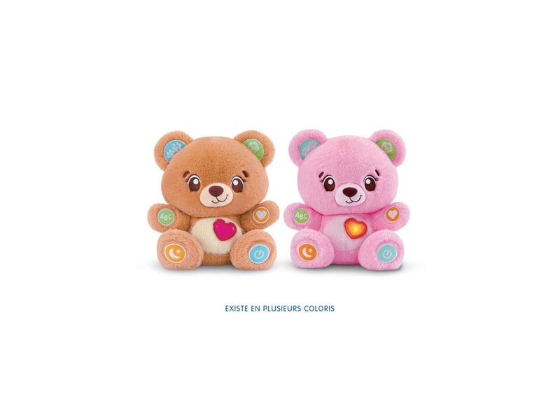  Ours en peluche interactif personnalisable 1 a 5 ans avec bluetooth et mode calm time VTE3417766232052 - Conforama D