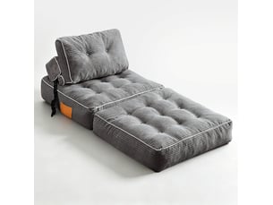 Deplimousse convertible 1 place <strong>MODENVIE</strong> <strong></strong> gris