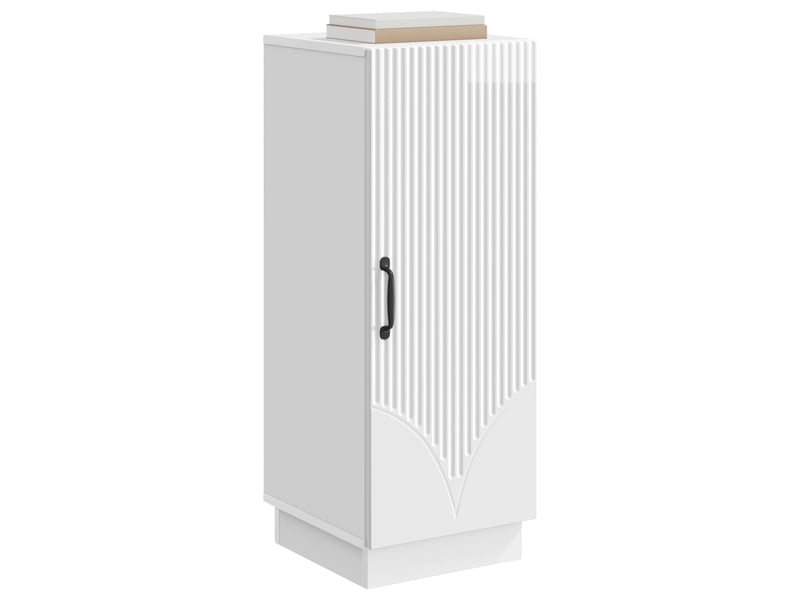 Buffet - bahut - meuble de rangement blanc brillant 33 x 34,5 x 87 cm bois d'ingénierie - Conforama C