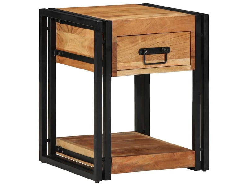  Table de chevet - cabinet de chevet - table de nuit 2 pc marron 40 x 40 x 50 cm  - Conforama C