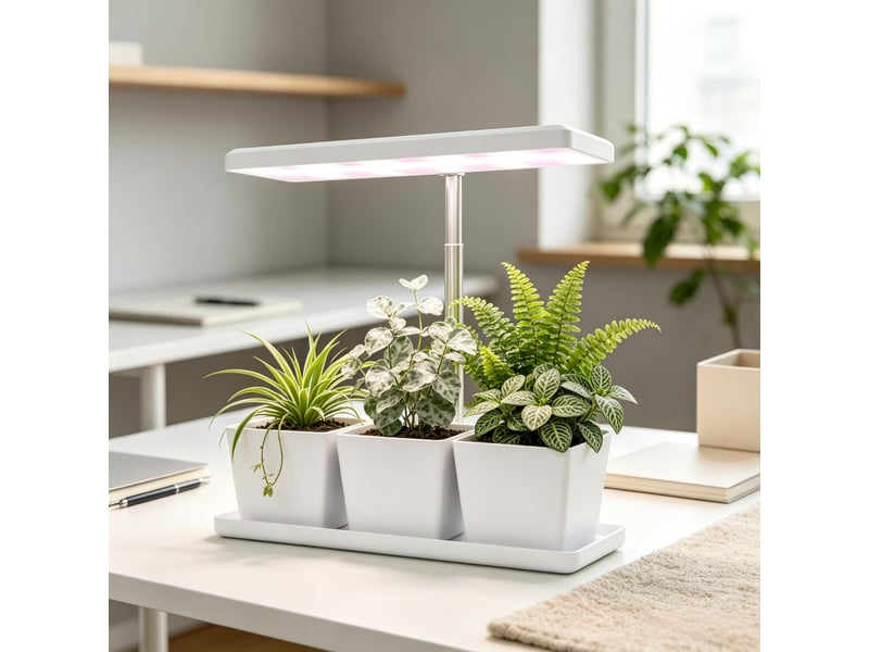  Lampe horticole led 10 w spectre complet avec 3 bacs de culture inclus  - Conforama B
