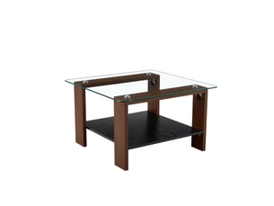 Table basse rectangulaire coloris bois foncé HAUSS SPOLE  - 41 cmx65 cm