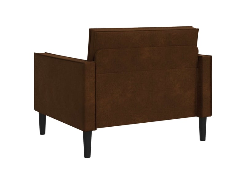  Vidaxl fauteuil xl marron simili daim  - Conforama E