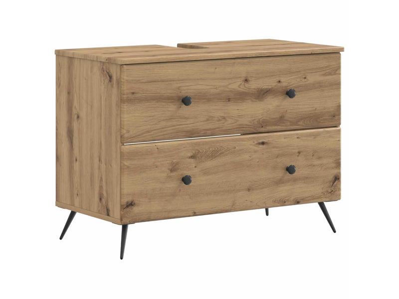  Ensemble de 2 meubles de salle de bain breda chêne artisanal cf63088  - Conforama C
