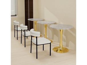 Table basse rond(e) coloris doré <strong>MEULVA</strong> <strong></strong> - 70 cmx70 cm