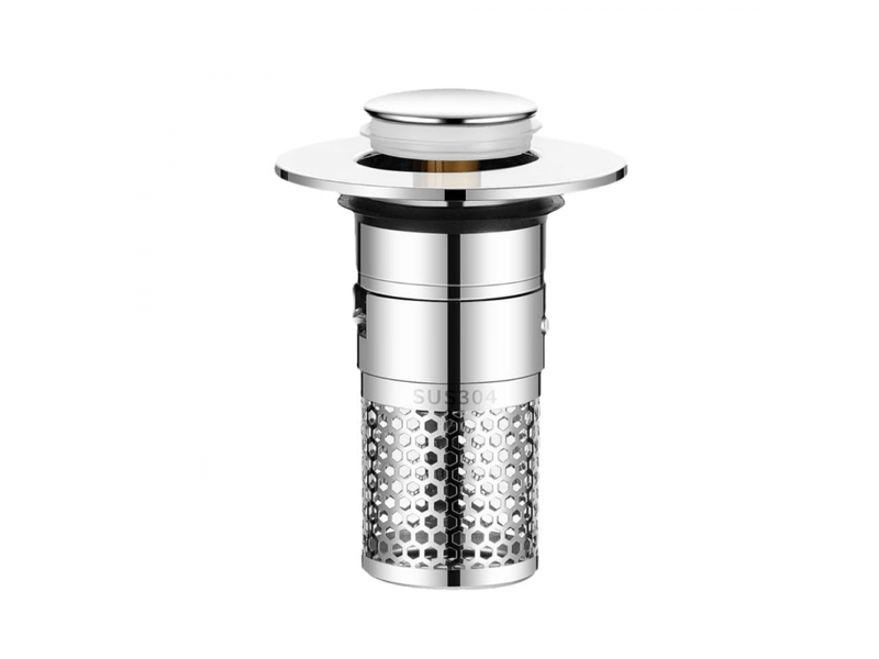 Bouchon de vidange en acier inoxydable 304 avec crépine, adapté aux trous de 32 à 40 mm de diamètre - Conforama A