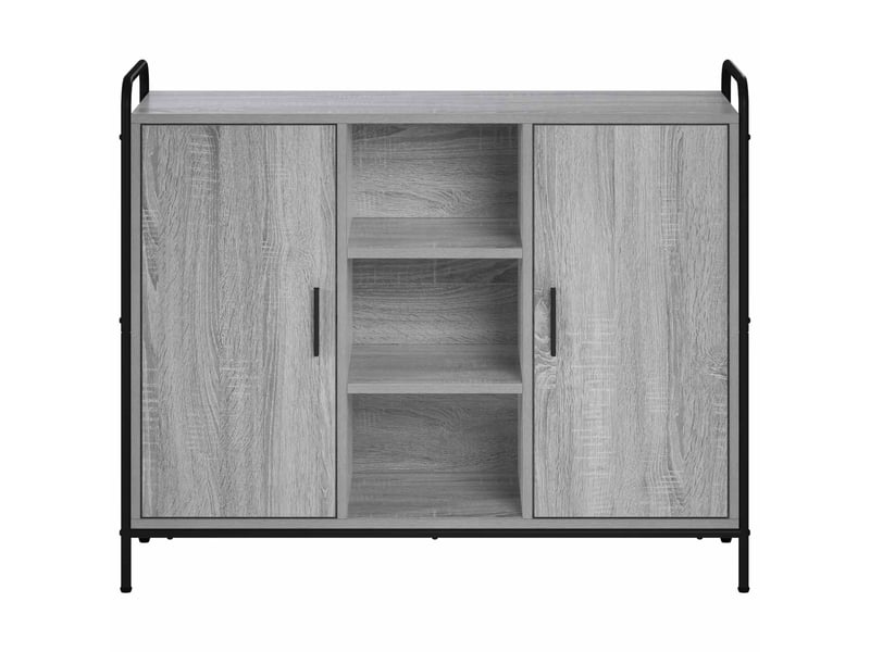 Buffet salon, buffet de rangement sonoma gris 97x33x81 cm bois d'ingénierie shl53912 - Conforama D