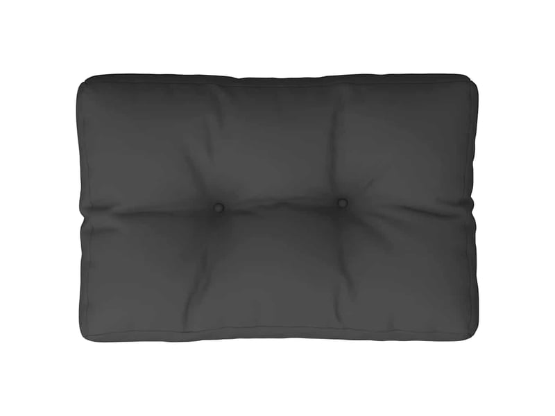  Coussin de palette, coussin de chaise, coussin de canapé noir 50x40x12 cm tissu cf55408  - Conforama A