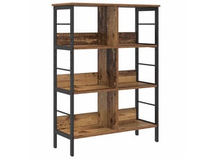 Étagère 6 niveaux, étagère de rangement 82 x 32 x 112 cm bois d'ingénierie shl334