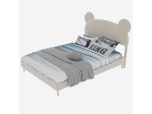 Lit cabane 140x200 cm SOGEU   coloris beige