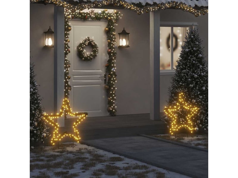  Décoration lumineuse étoile de noël avec piquets 115 led 85 cm  - Conforama B