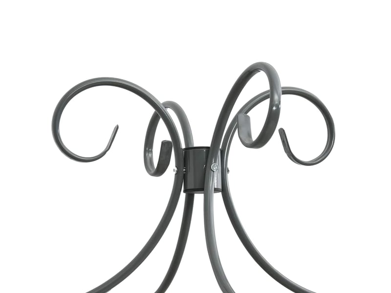  Lit simple- lit adulte -  cadre de lit à baldaquin sans matelas gris métal 100x200 cm  - Conforama D