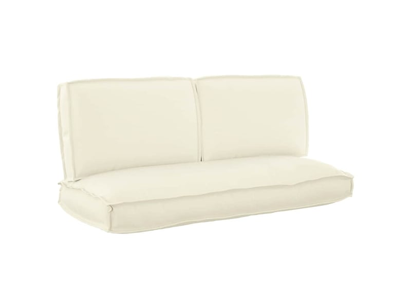  Ensemble de coussins tissu oxford crème 120 x 50 x 52 cm cf60918  - Conforama A