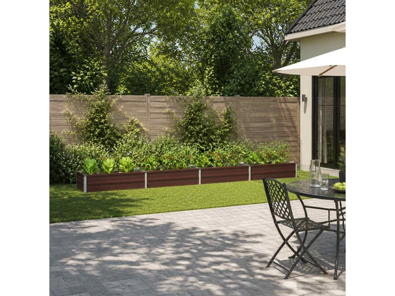  Jardinière - jardin surélevé marron 320 x 40 x 24 cm acier laminé à froid  - Conforama B