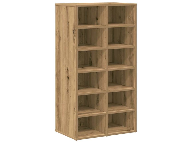  Meuble à chaussures, étagère à chaussures chêne artisanal bois d'ingénierie shl3987  - Conforama A