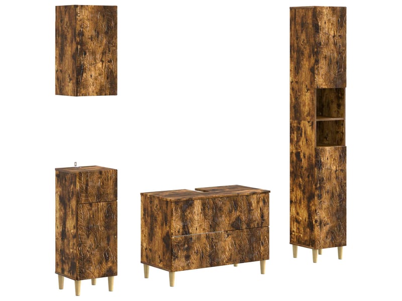  Ensemble de 4 pièces d'armoires de salle de bain delft cf63256  - Conforama A
