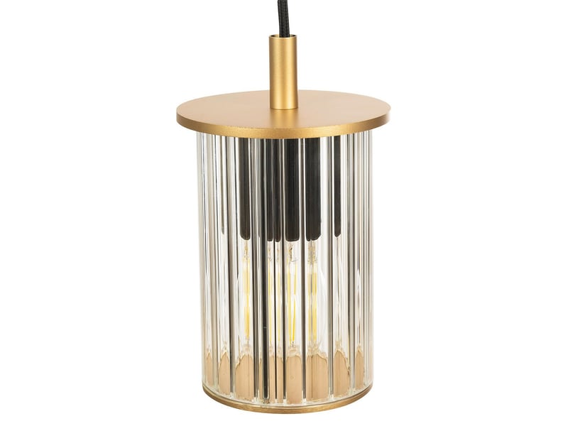  Argon norfolk suspension norfolk slim dorée, verre transparent e27, ip44  - Conforama D