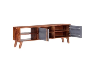 Meuble tv coloris gris 140 cm <strong></strong>  <strong></strong>