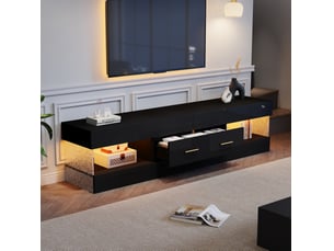 Meuble tv coloris noir 152 cm MODENUIT