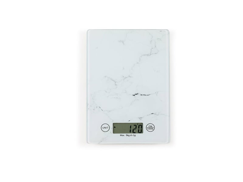  Balance de cuisine electronique 5 kg plateau verre lcd 1 g AAAQU59721 - Conforama A