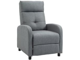 Fauteuil relax manuel WISHDOR Coton / Polyester gris