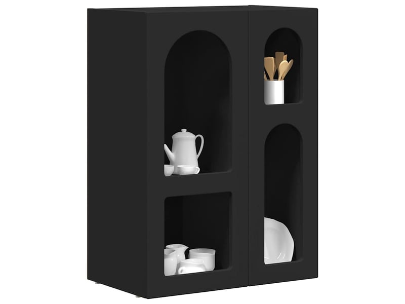 Buffet - bahut - meuble de rangement elst noir 59 x 35 x 80,5 cm bois d'ingénierie - Conforama C