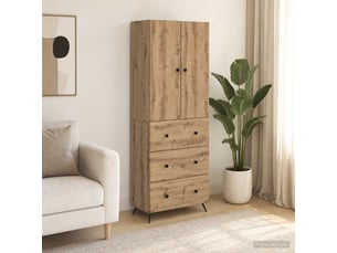 Armoire <strong></strong> <strong></strong> coloris bois clair largeur 66 cm