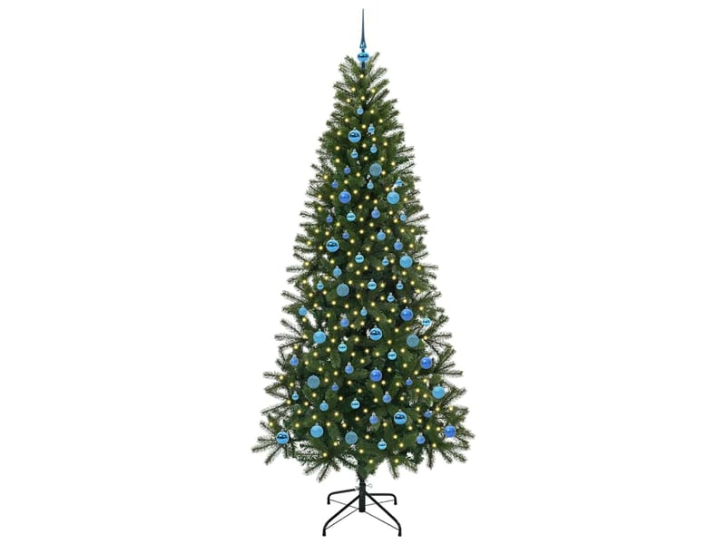 Sapin de noël - arbre de noël artificiel vert 240 cm pe et pvc - Conforama C