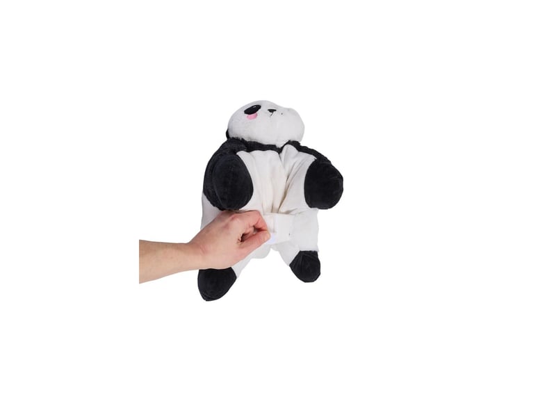  Bouillotte coussin panda 34cm blanc &amp; noir  - Conforama E