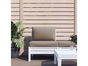 Lot de 2 coussins de palette, coussins de canapé taupe tissu oxford cf59626